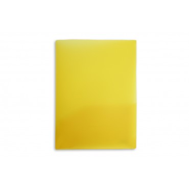 A4 Heavy Duty Plastic 2 Pocket Folder-Yellow